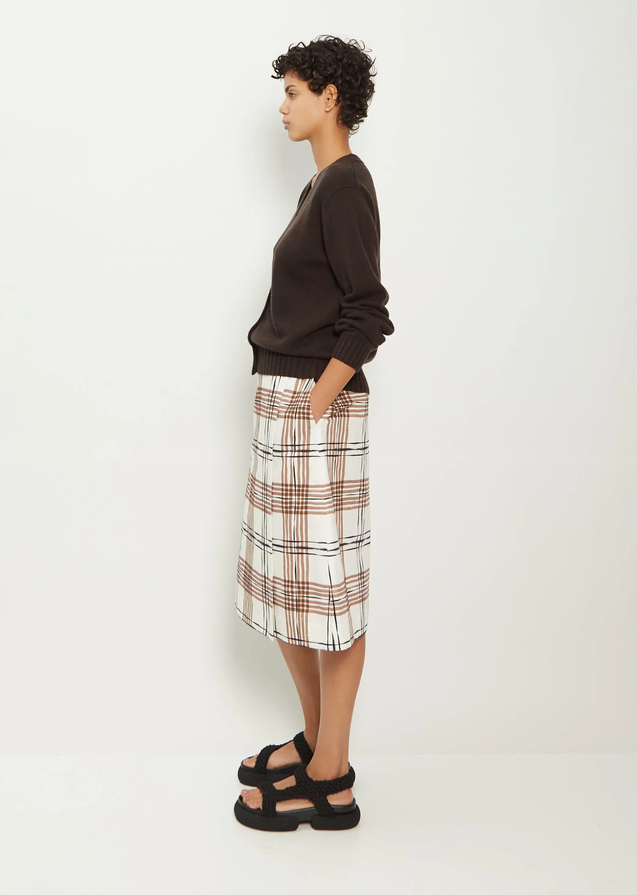 Cashmere Seamless V Neck Cardigan sold by La Garconne product image thumbnail 2