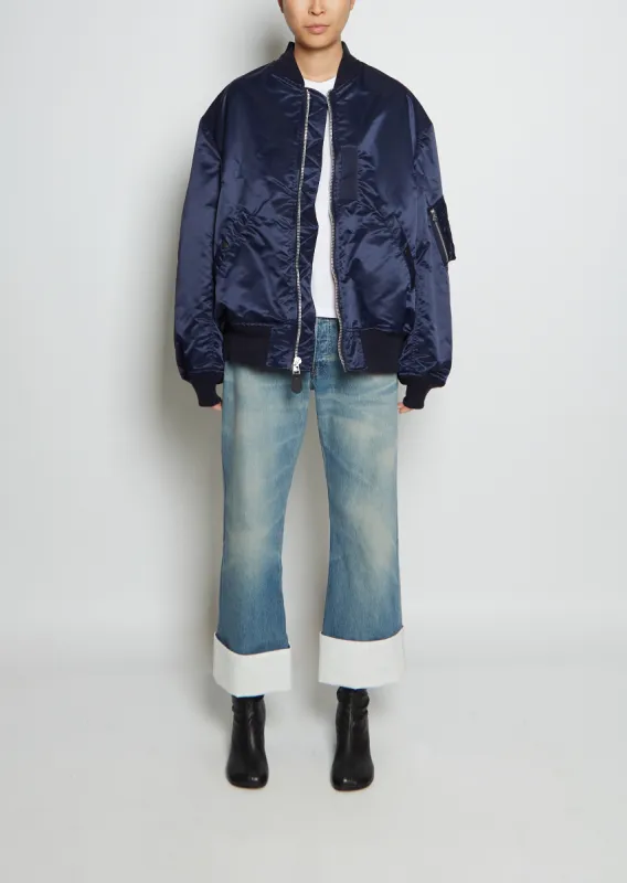 Padded Nylon Bomber Jacket made by Junya Watanabe
