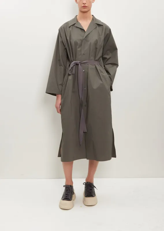 Drome Cotton Shirt Dress — Sage sold by La Garconne
