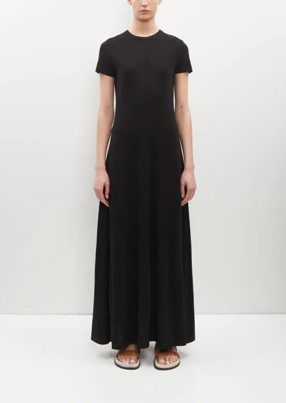 Fluid Stretch Viscose Jersey Dress made by La Garconne