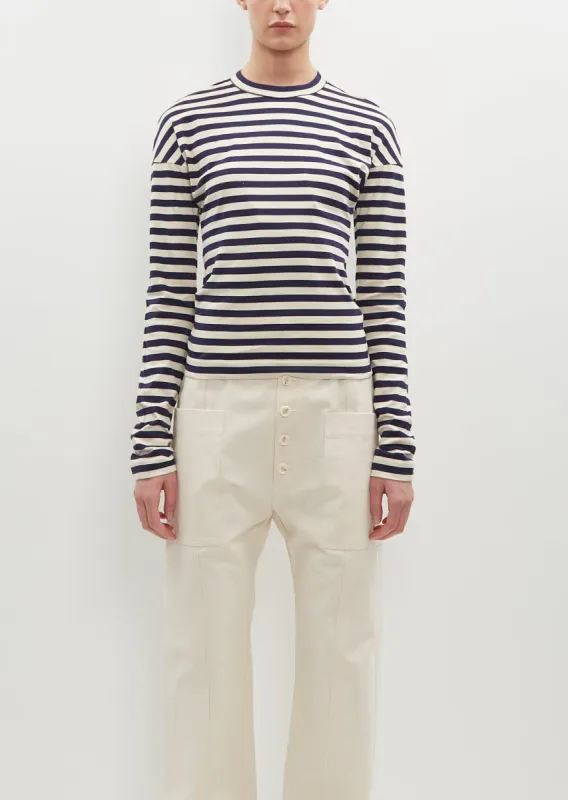 Striped Long Sleeve Tee sold by La Garconne