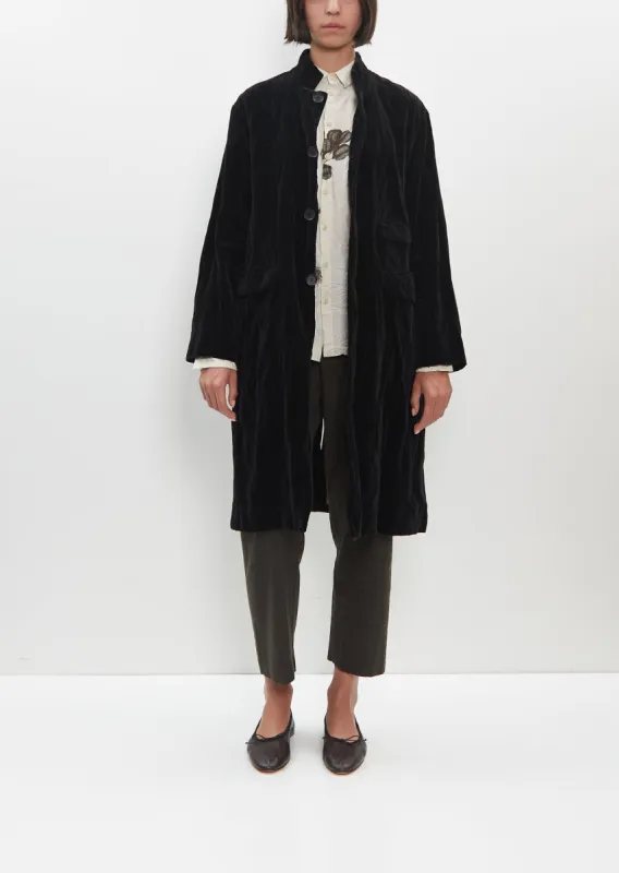 Stainless Yarn Velvet Coat sold by La Garconne