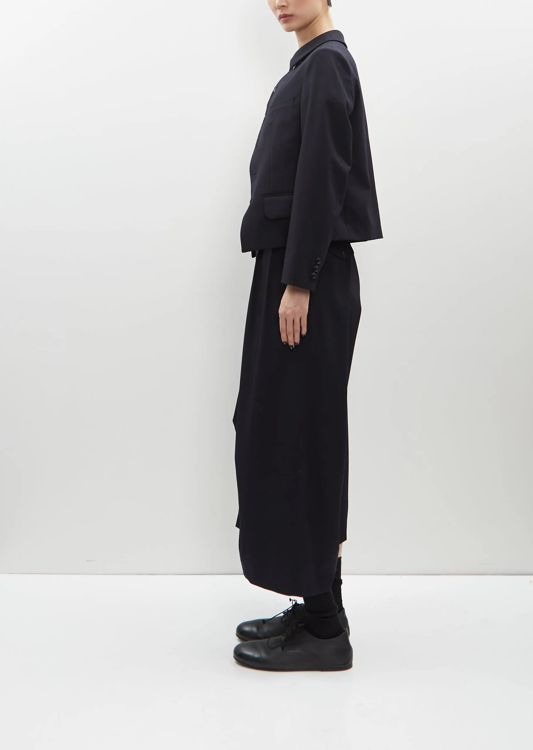 Wool Shirt Collar Jacket sold by La Garconne product image thumbnail 2