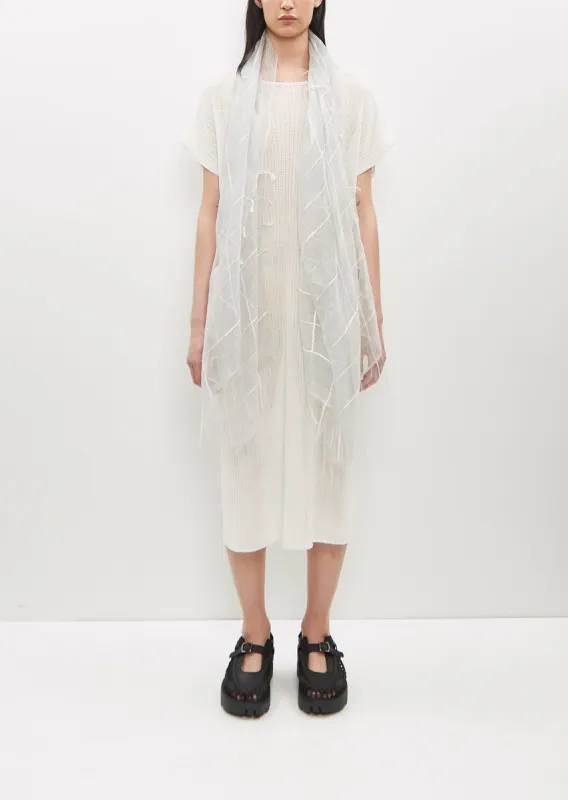 Silk Ramie Tsumugi Stole sold by La Garconne