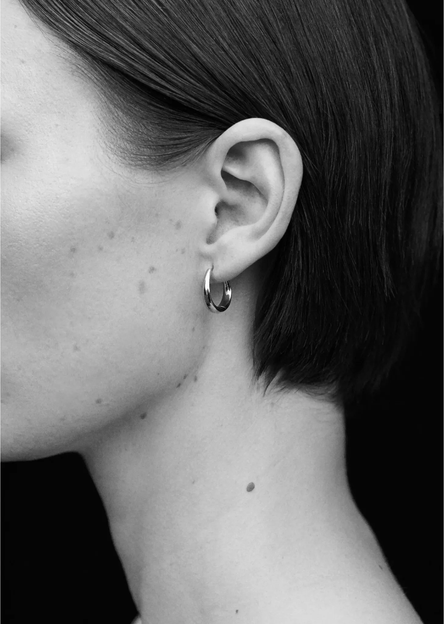 Gold Medium Intrinsic Hoops sold by La Garconne product image thumbnail 3