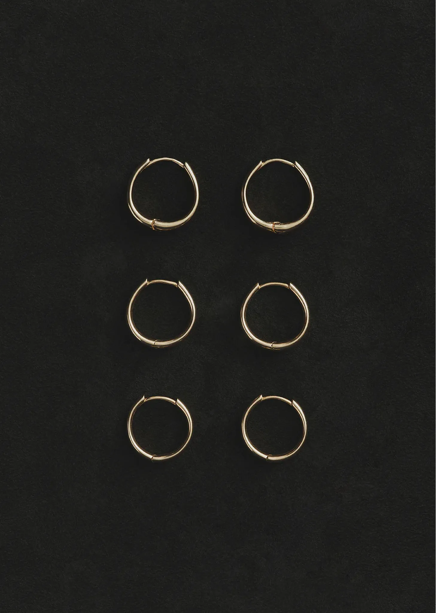 Gold Medium Intrinsic Hoops sold by La Garconne product image thumbnail 2