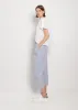 Linen Cotton Easy Pants — Sax sold by La Garconne