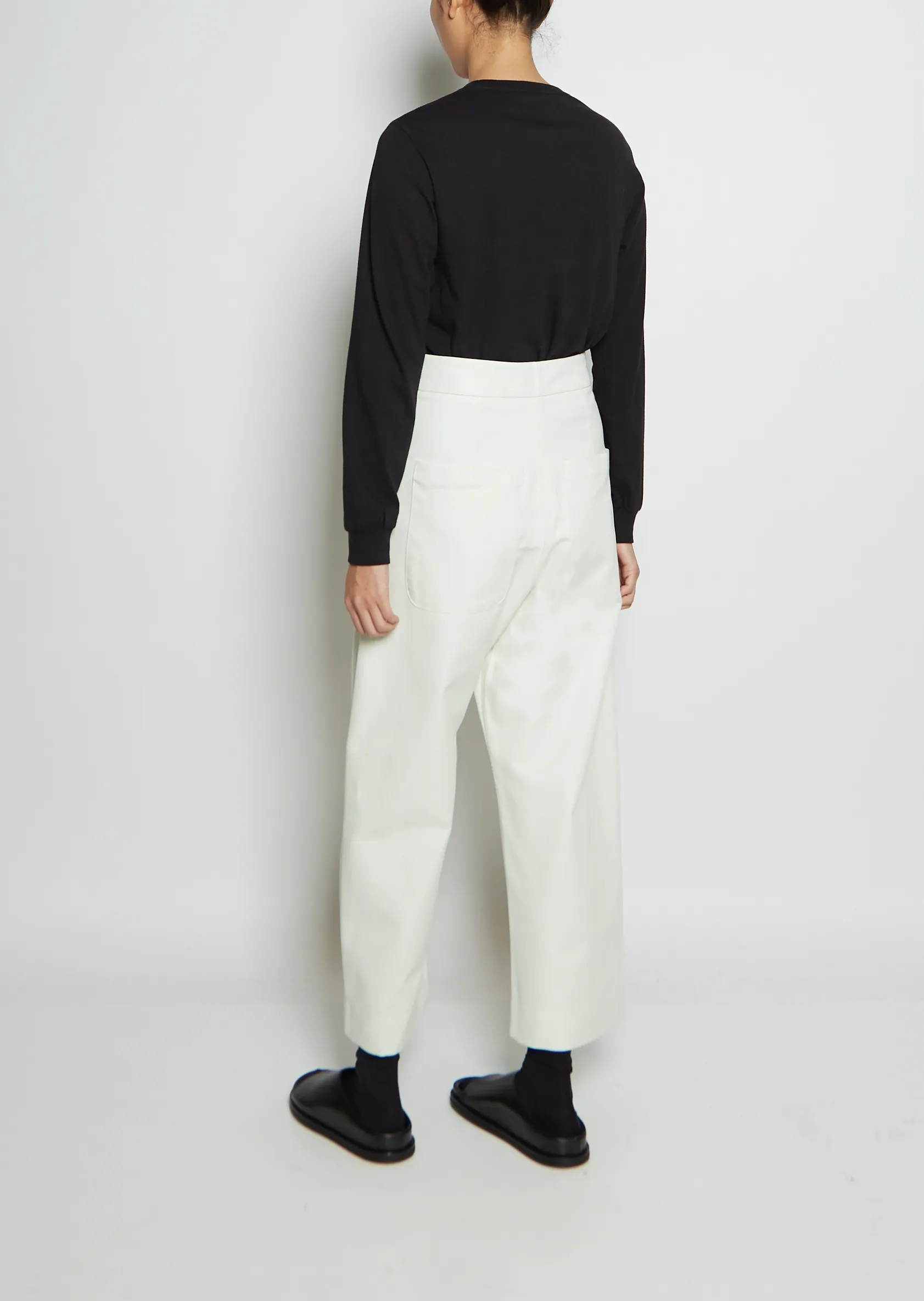 Brinson Rounded Cotton Twill Pants sold by La Garconne product image thumbnail 3
