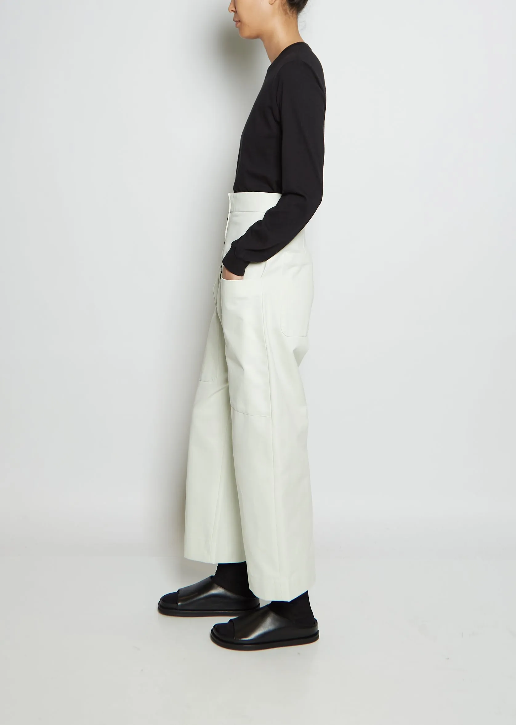 Brinson Rounded Cotton Twill Pants sold by La Garconne product image thumbnail 2