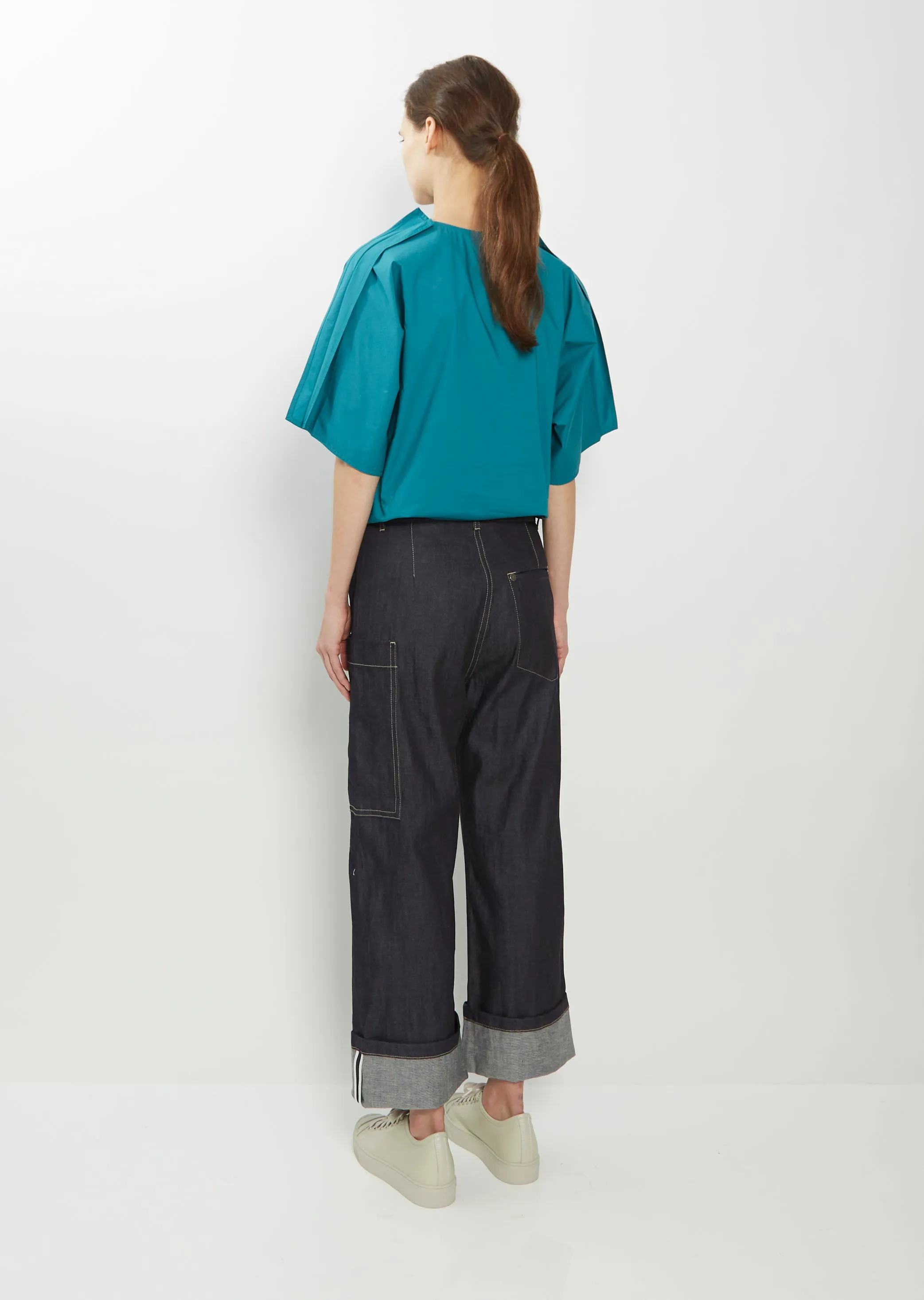 Prague Denim Patched Pant sold by La Garconne product image thumbnail 3