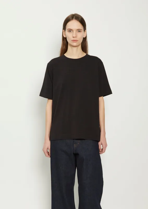 Heydu Cotton T-Shirt — Black sold by La Garconne