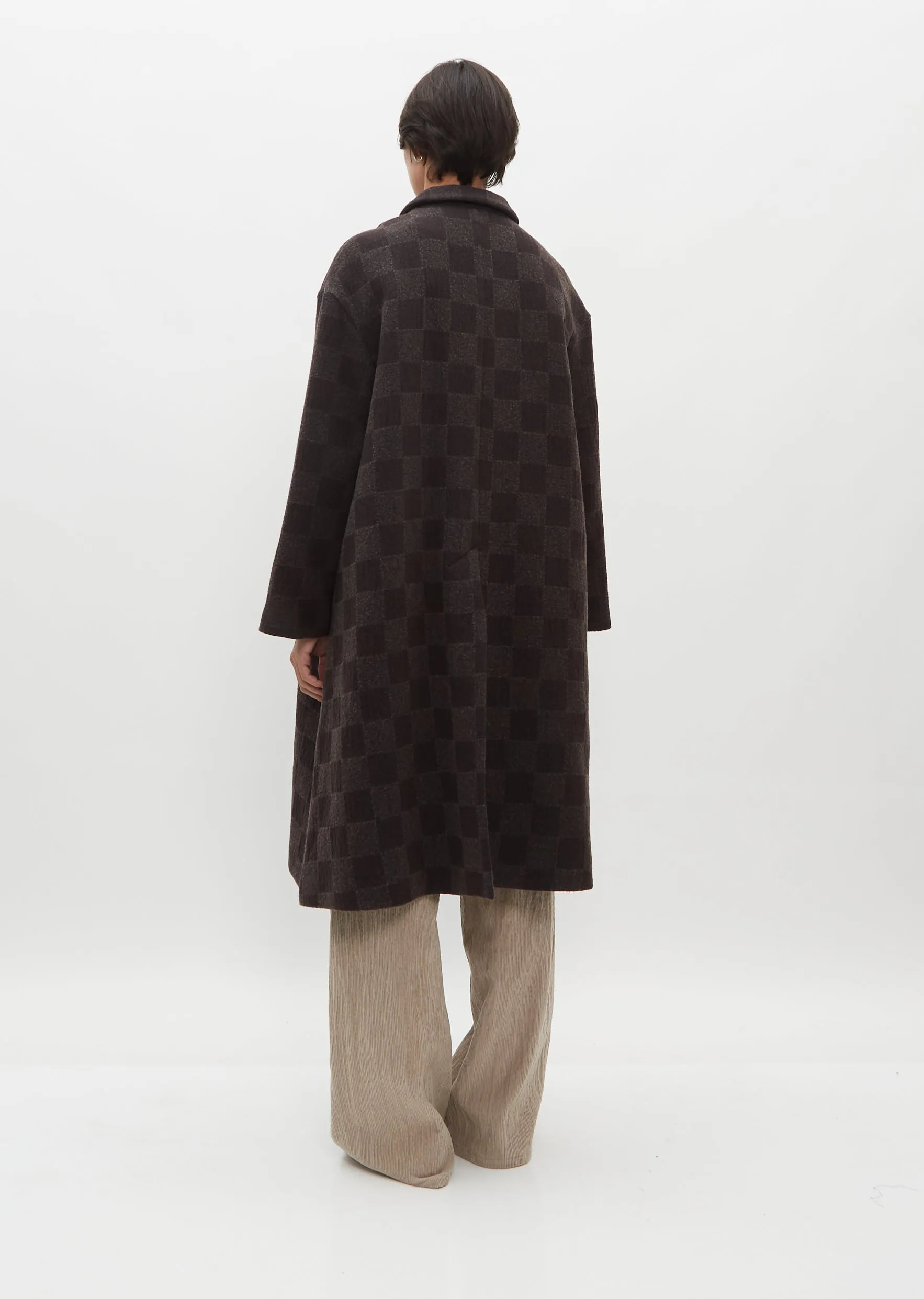 Wool Check Coat sold by La Garconne product image thumbnail 3