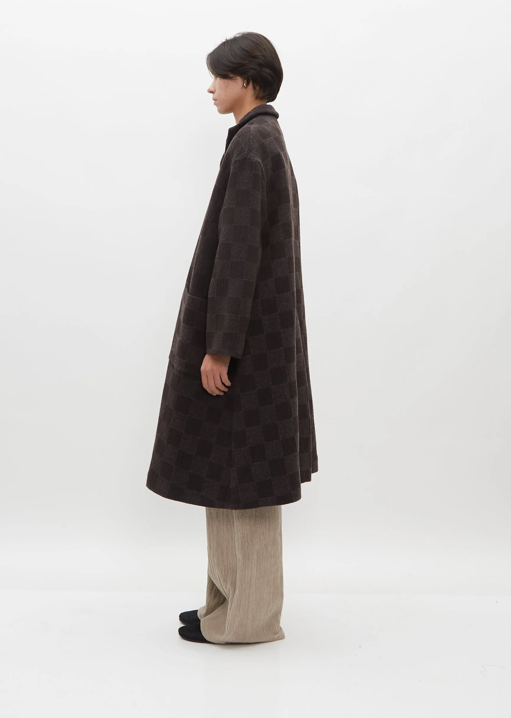 Wool Check Coat sold by La Garconne product image thumbnail 2
