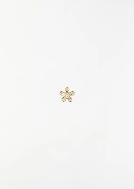 Petit Soleil de Fleur Earring, Single sold by La Garconne