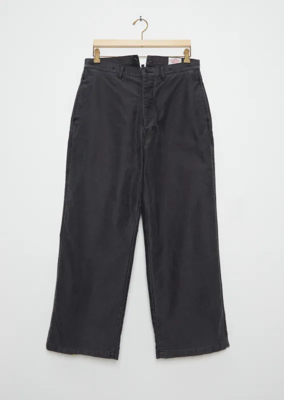 Unisex French Cotton Pants — Black sold by La Garconne