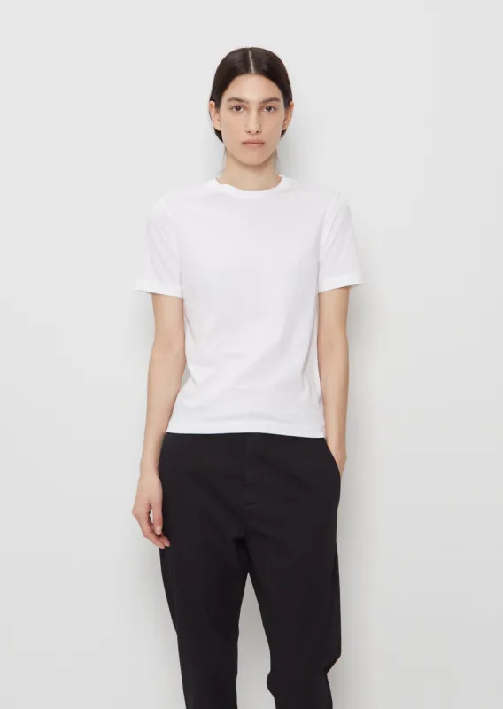 Tiny Organic Cotton Tee — White Light sold by La Garconne