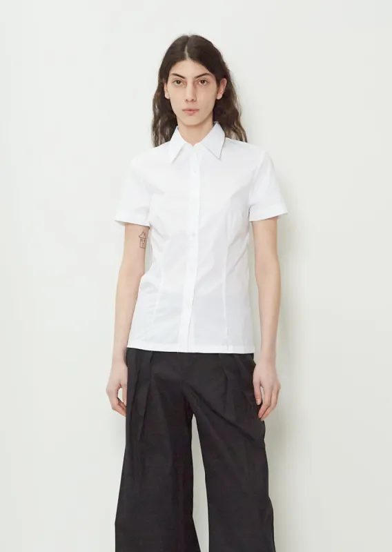 Cloudy Cotton Shirt — White sold by La Garconne