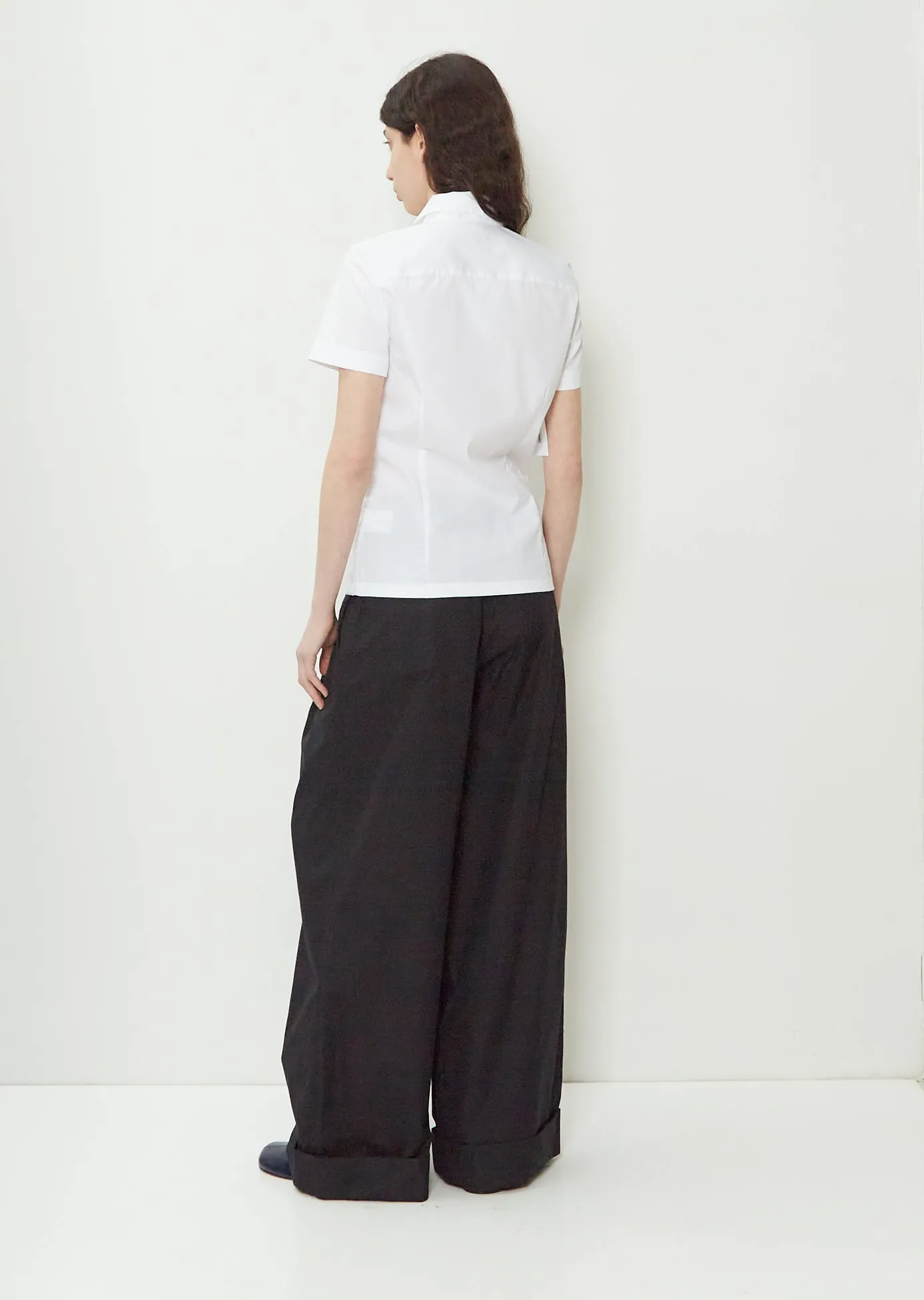 Cloudy Cotton Shirt — White sold by La Garconne product image thumbnail 3