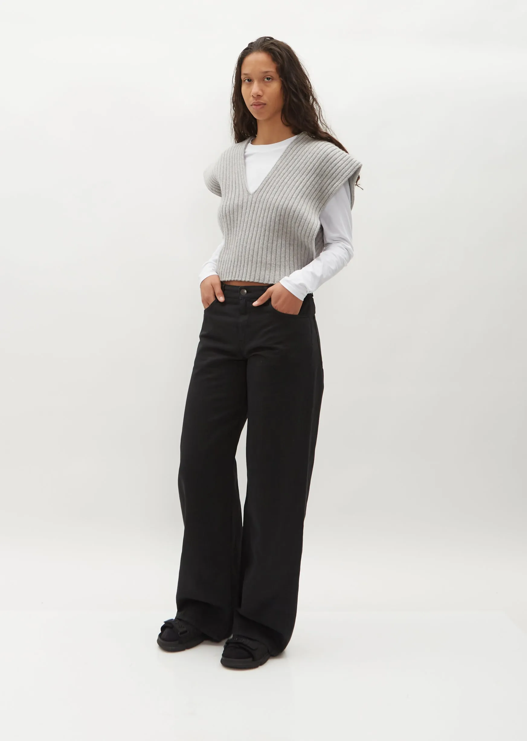 n°312 Wiebke Top — Grey sold by La Garconne product image thumbnail 4