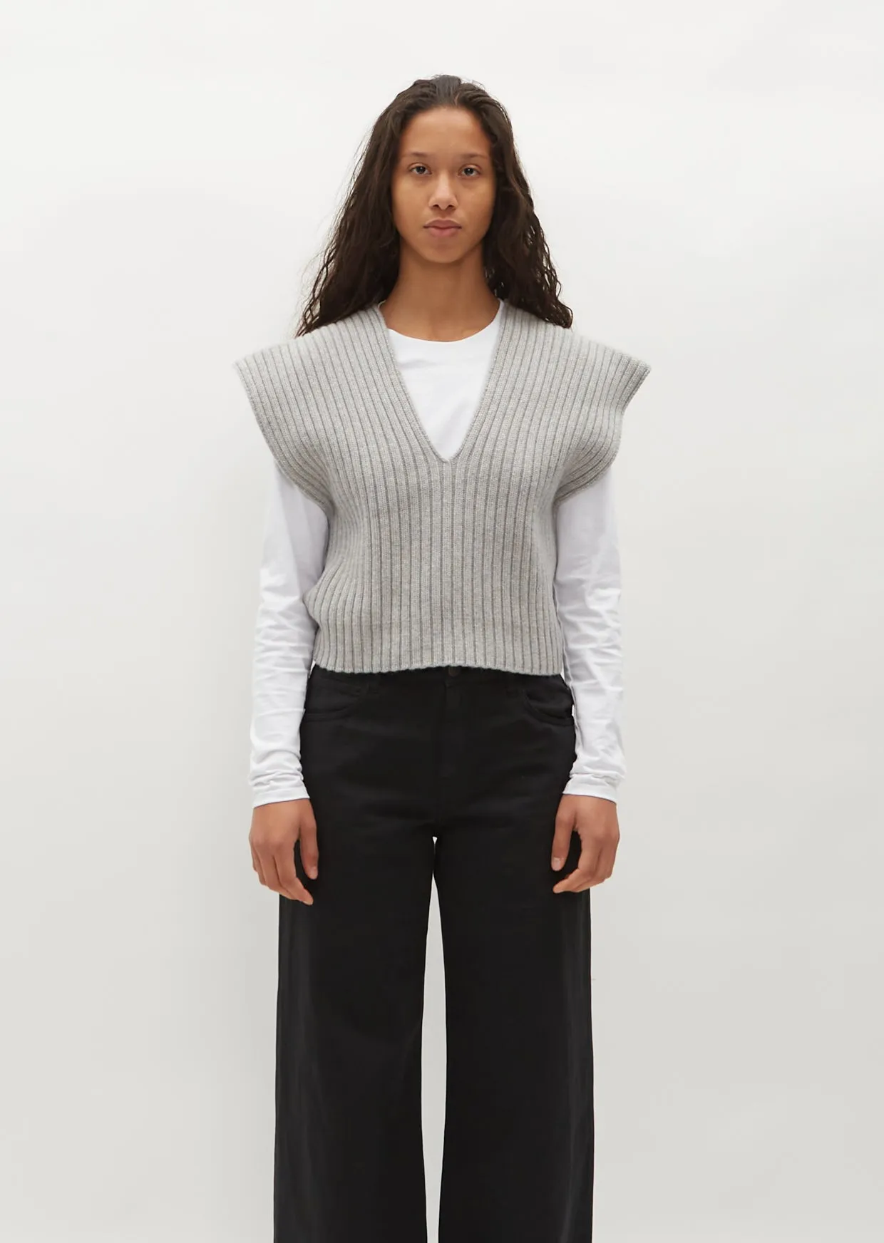 n°312 Wiebke Top — Grey sold by La Garconne product image thumbnail 5
