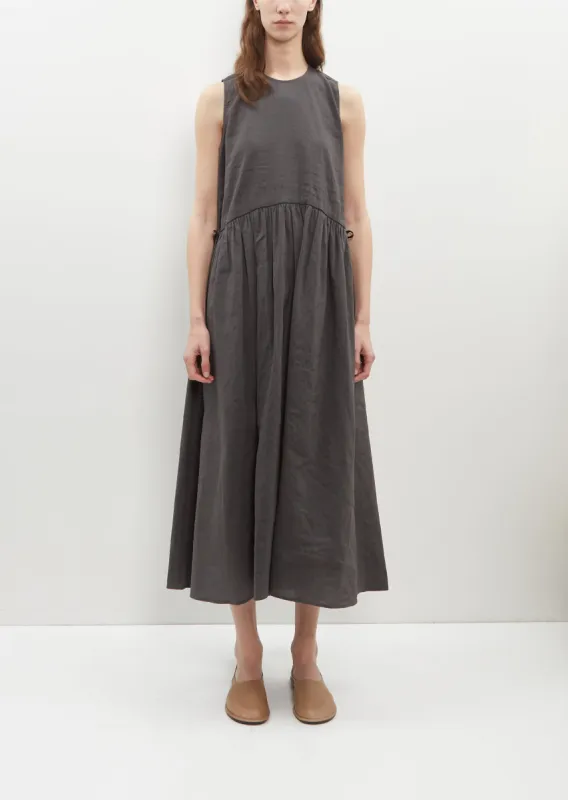Linen Cotton Sleeveless Long Dress sold by La Garconne