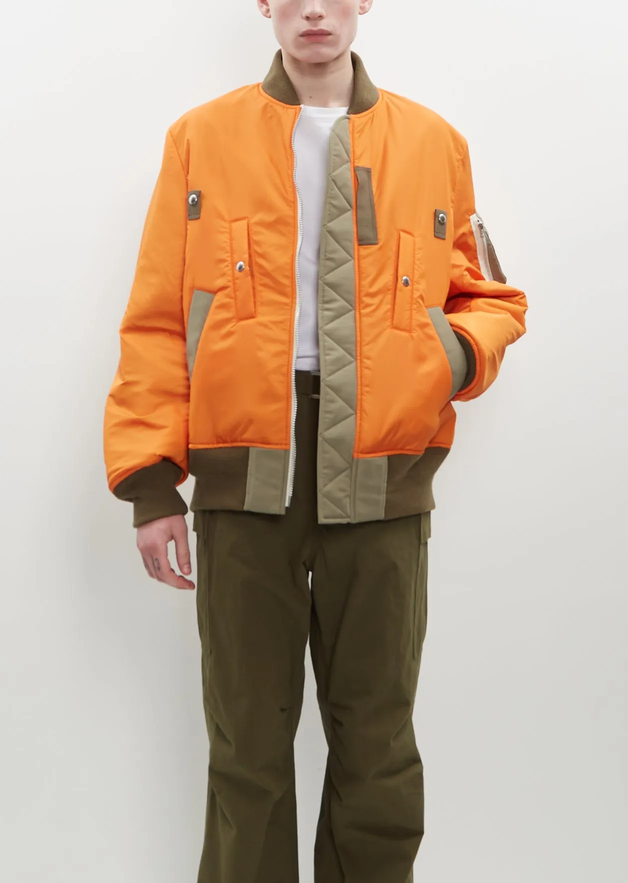 Nylon Reversible Twill Blouson sold by La Garconne product image thumbnail 5