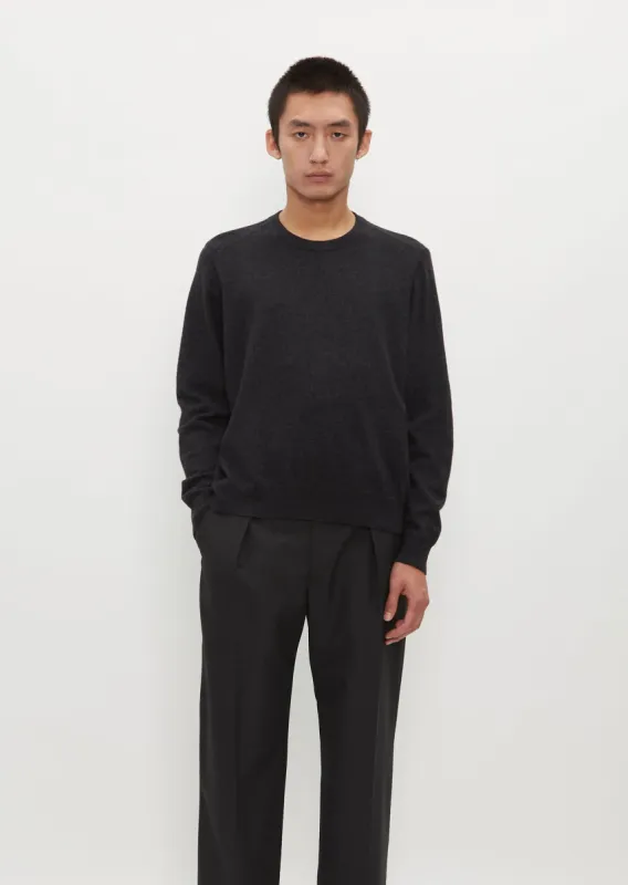 Men's Crew Neck Jumper — Anthracite sold by La Garconne