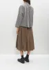 Short Overshirt — Black Stripe sold by La Garconne