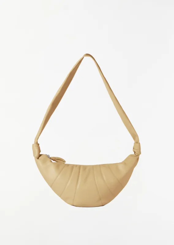 Medium Croissant Bag — Seashell Beige sold by La Garconne