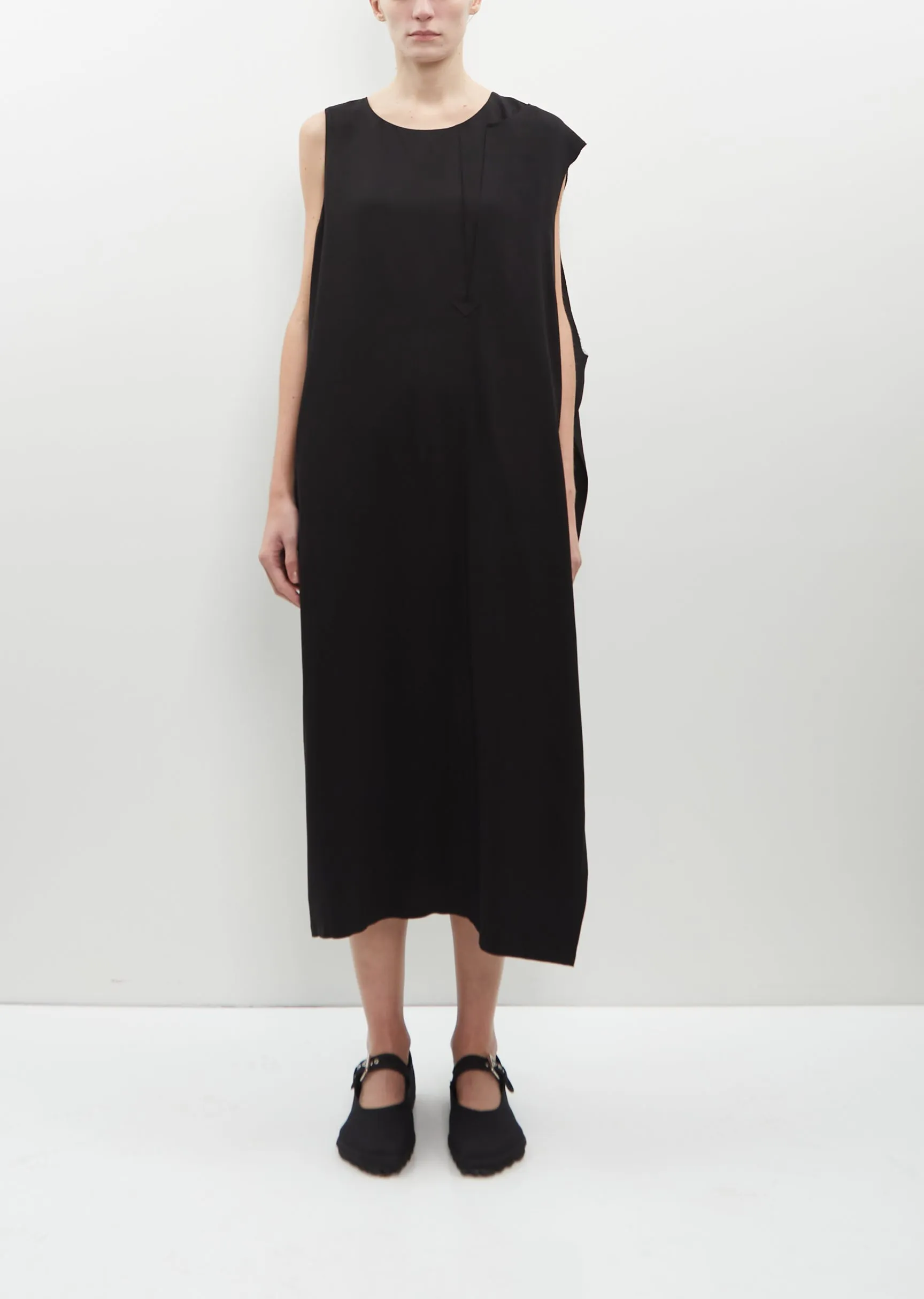 Viscose-Cupro Left Slit Dress sold by La Garconne