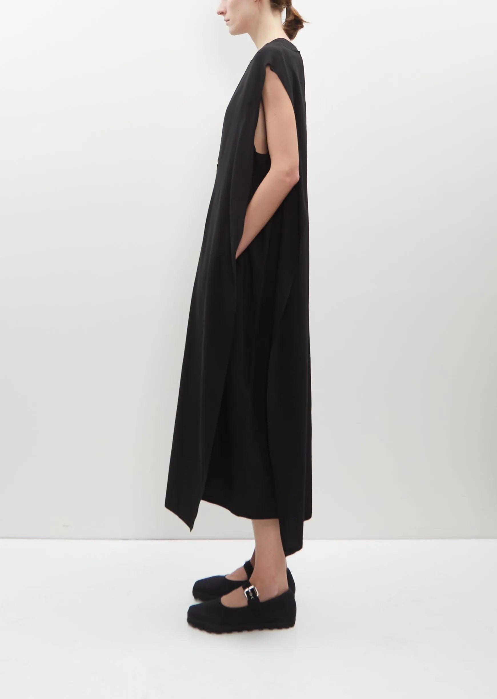 Viscose-Cupro Left Slit Dress sold by La Garconne product image thumbnail 2