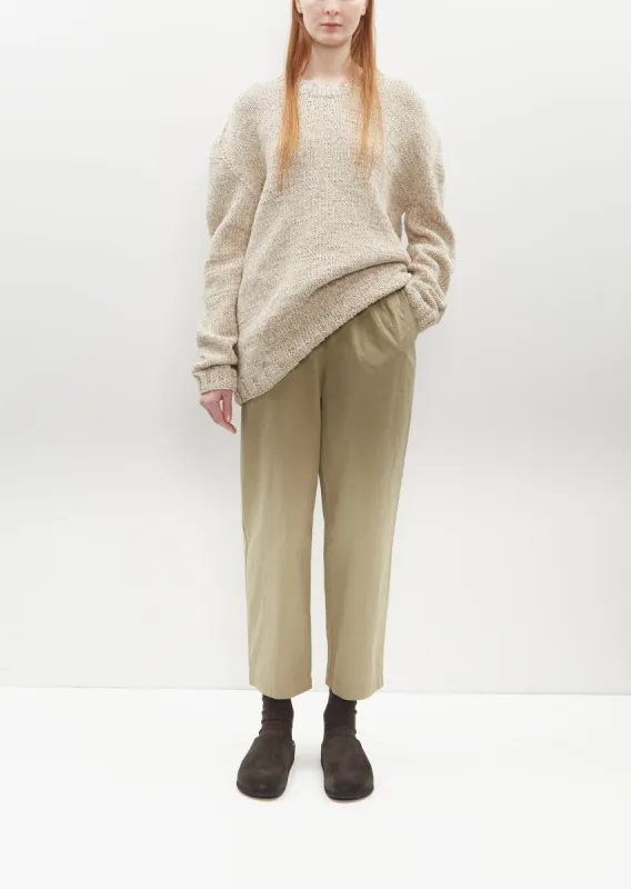 Fabi Italian Cotton Pant — Sesame sold by La Garconne