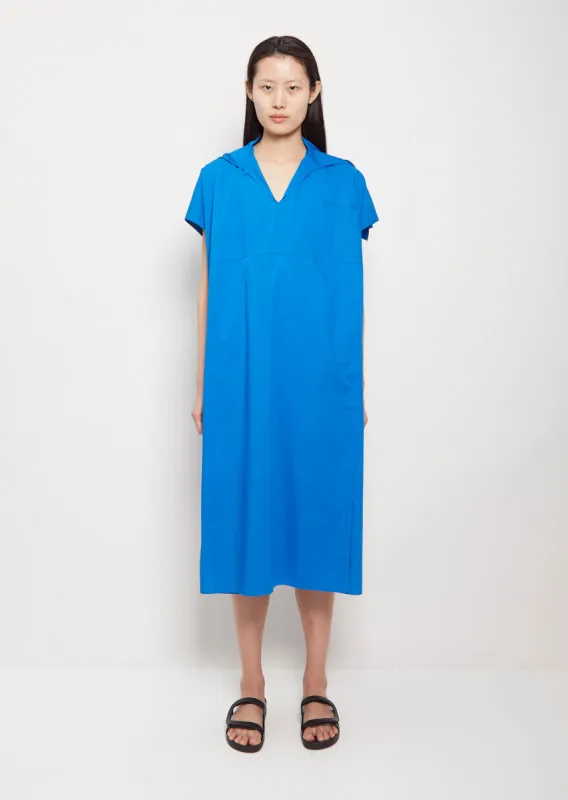 The Fisherwoman Cotton Dress — Cobalt sold by La Garconne
