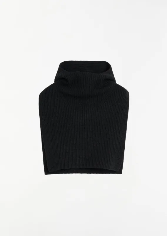 Ribbed Wool Hoodie Bib sold by La Garconne