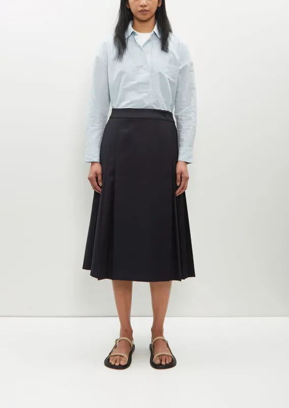 Flat Front Wool-Blend Kilt sold by La Garconne