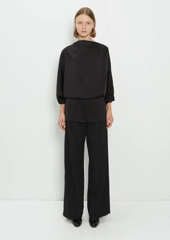 Draped Satin Top sold by La Garconne