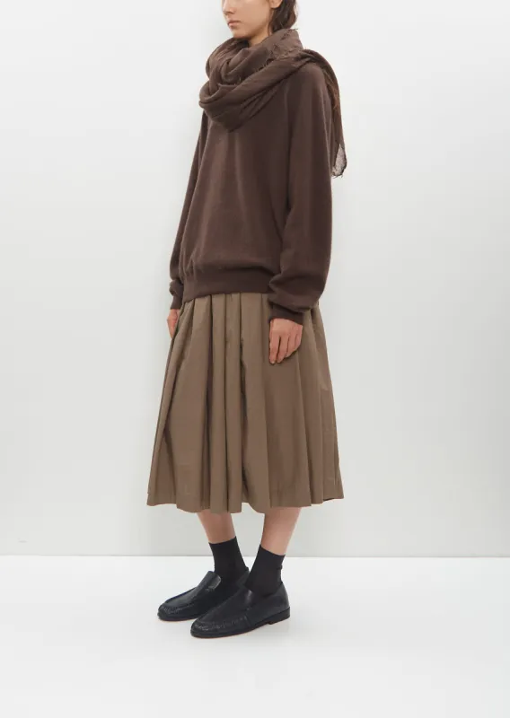 Medium Woven Scarf — Faded Brown sold by La Garconne