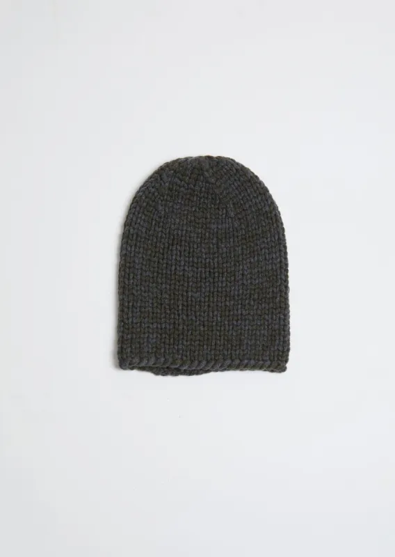 June Chunky Beanie — Forest/Vintage Grey sold by La Garconne