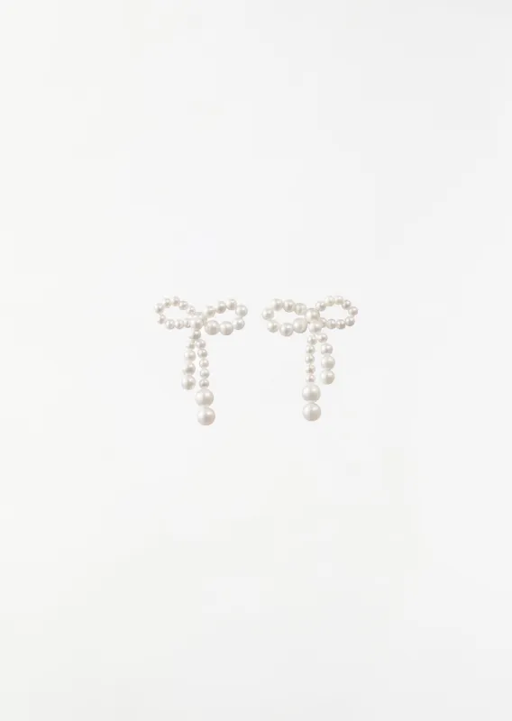 Mini Rosette de Perles Earrings, Pair sold by La Garconne