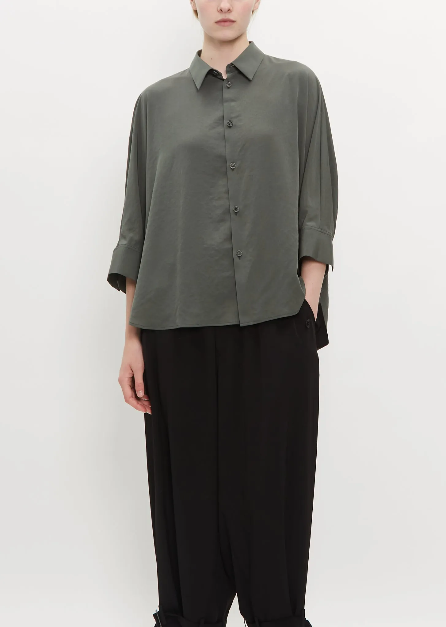 Short Sleeve Cape Shirt sold by La Garconne product image thumbnail 3