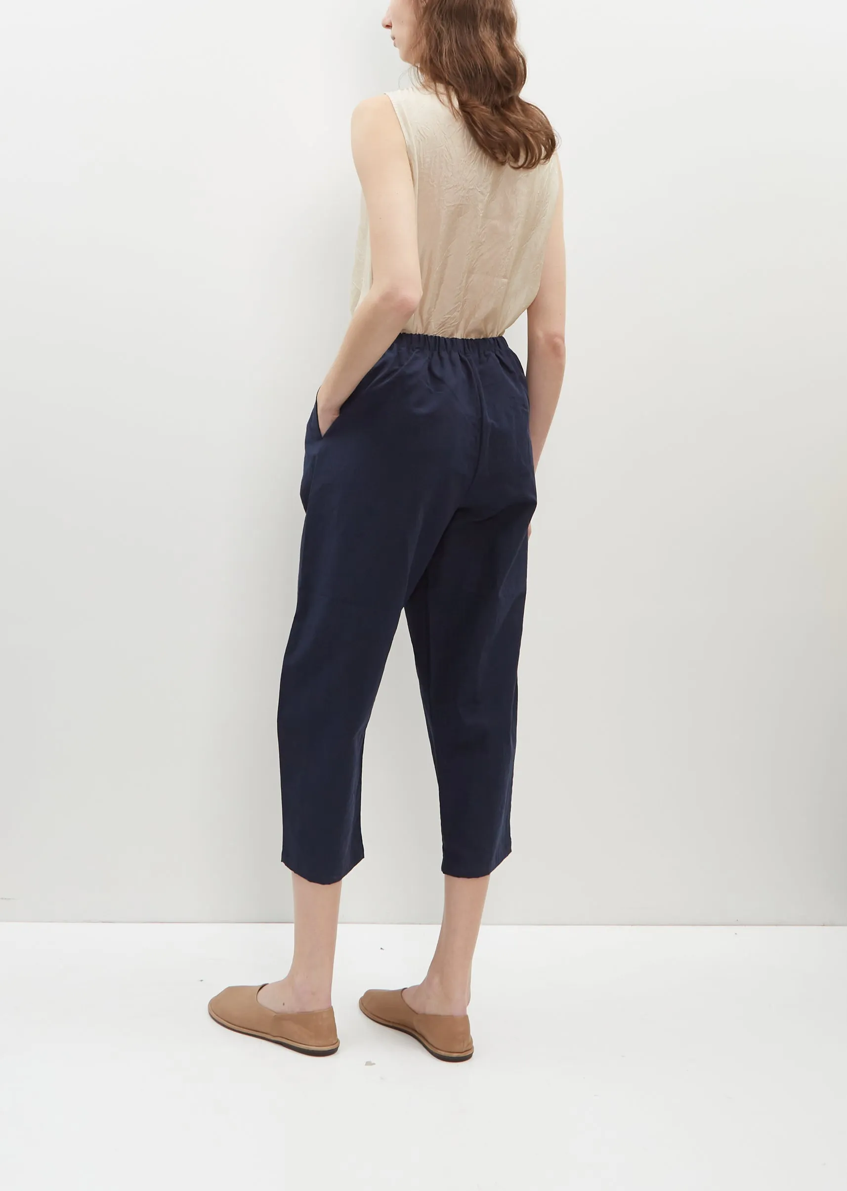 Cotton Linen Cropped Balloon Pants sold by La Garconne product image thumbnail 3