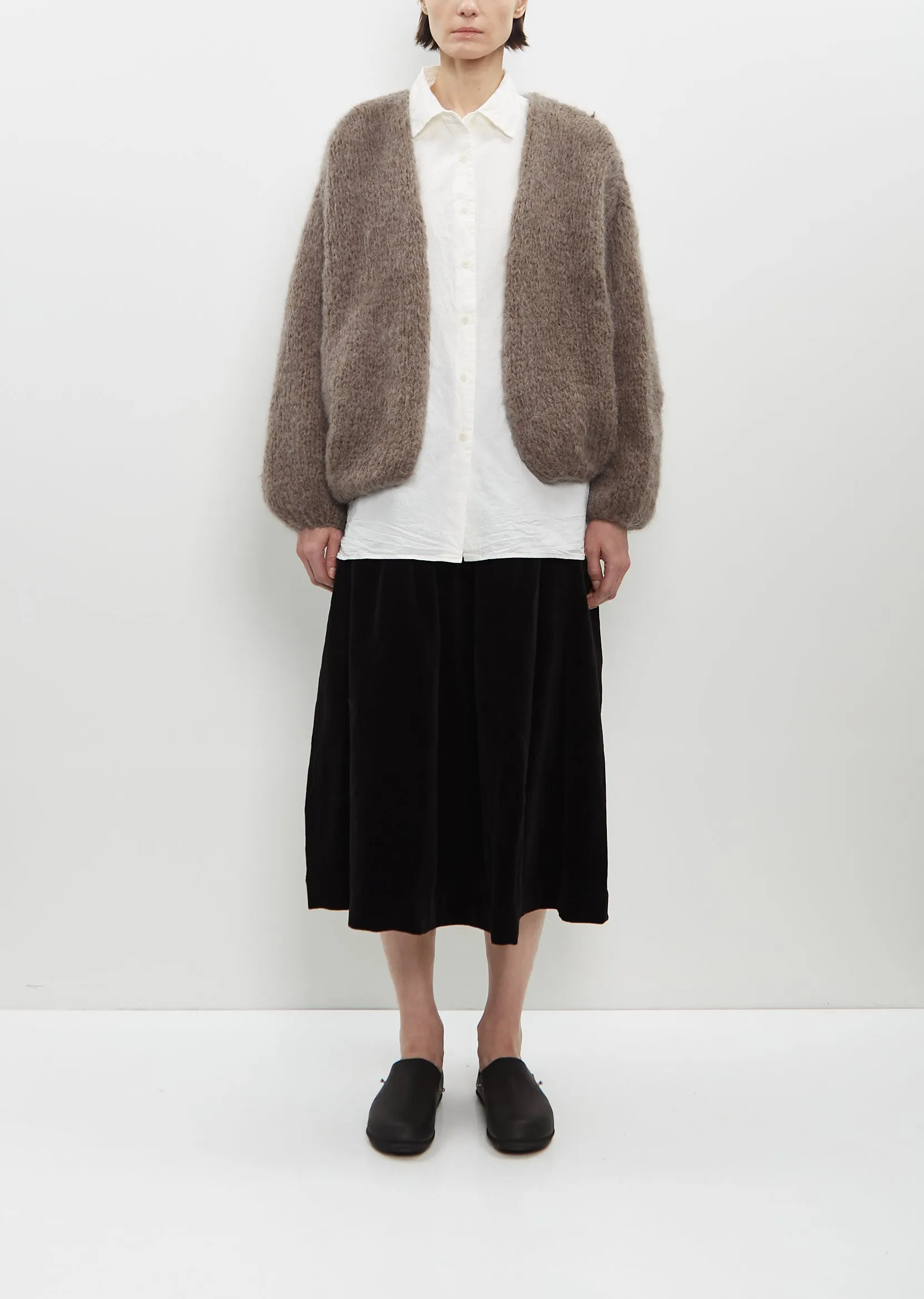 Short Cardigan — Khaki sold by La Garconne product image thumbnail 4