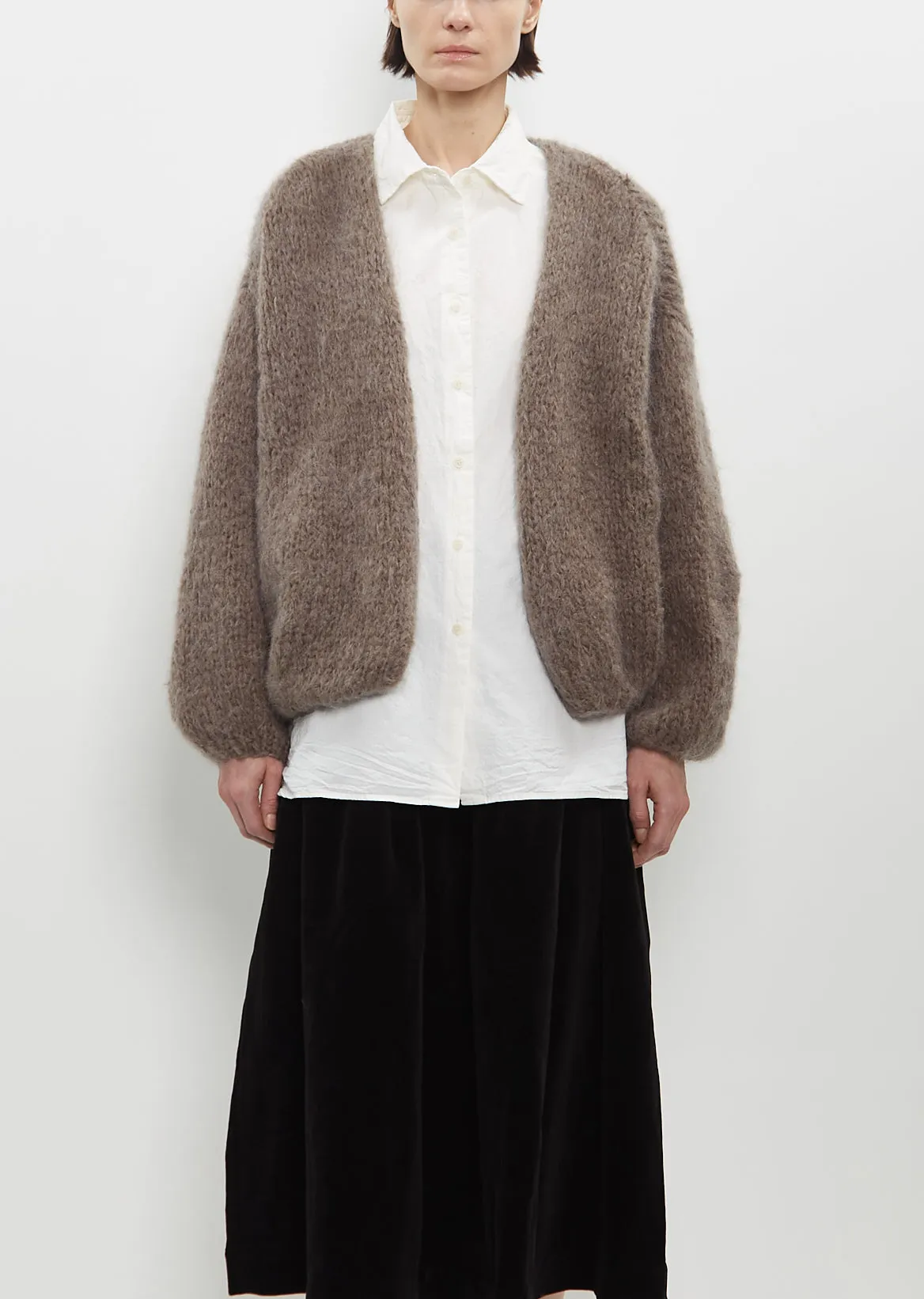 Short Cardigan — Khaki sold by La Garconne