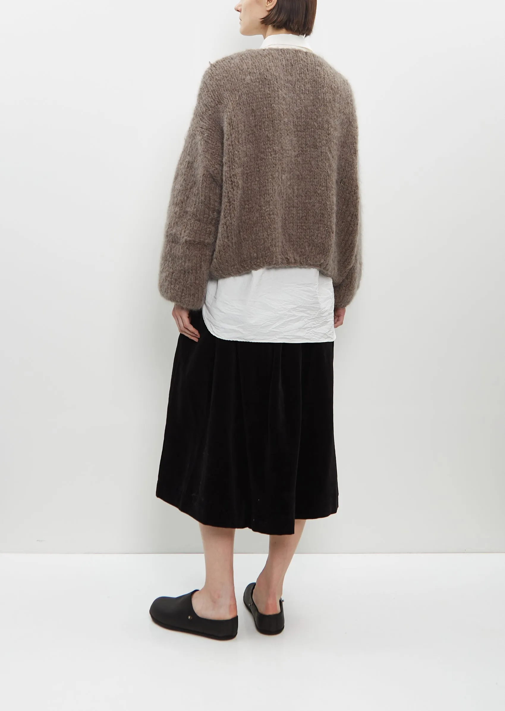 Short Cardigan — Khaki sold by La Garconne product image thumbnail 3