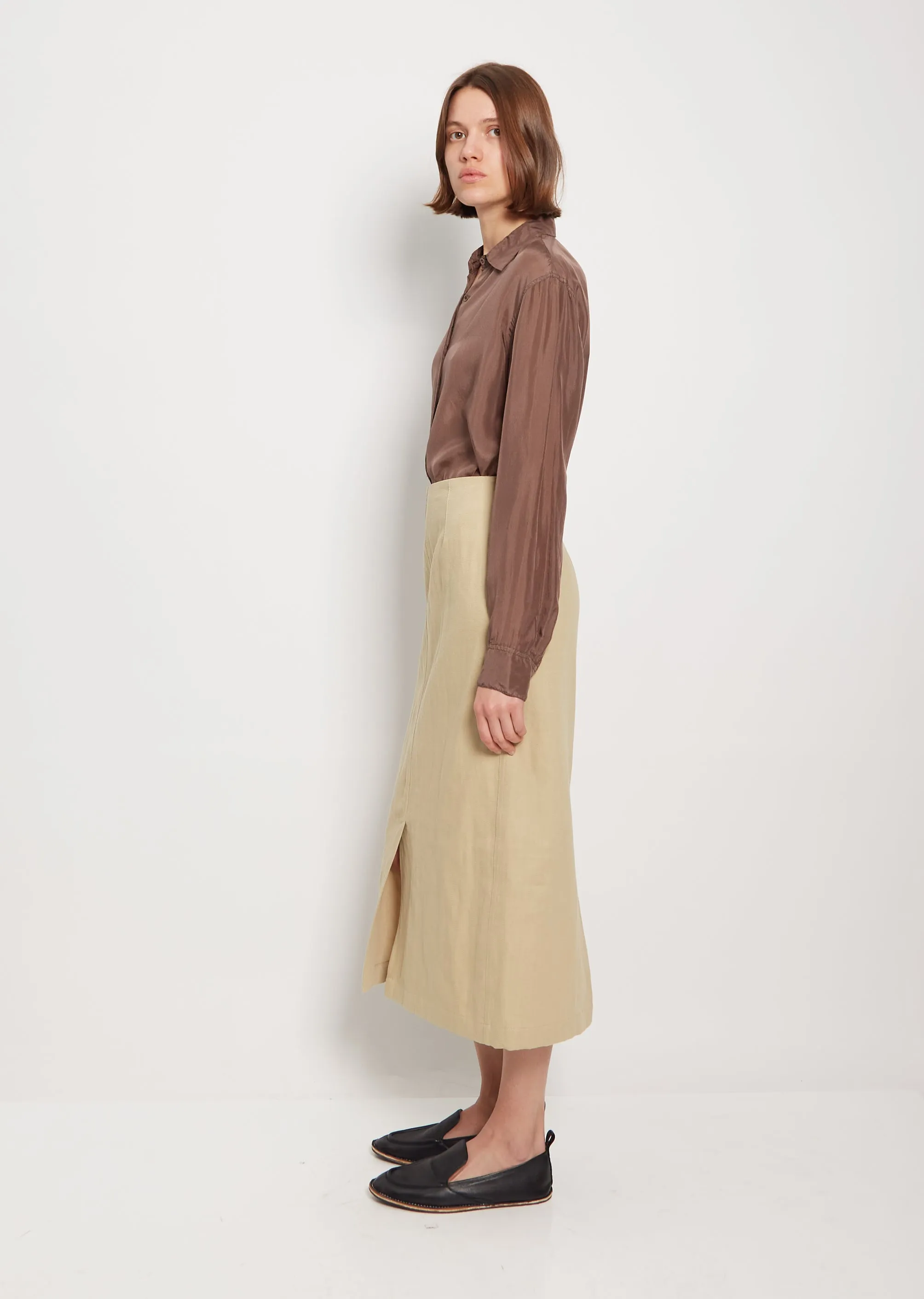 Sheelams Cotton Linen Skirt sold by La Garconne product image thumbnail 3