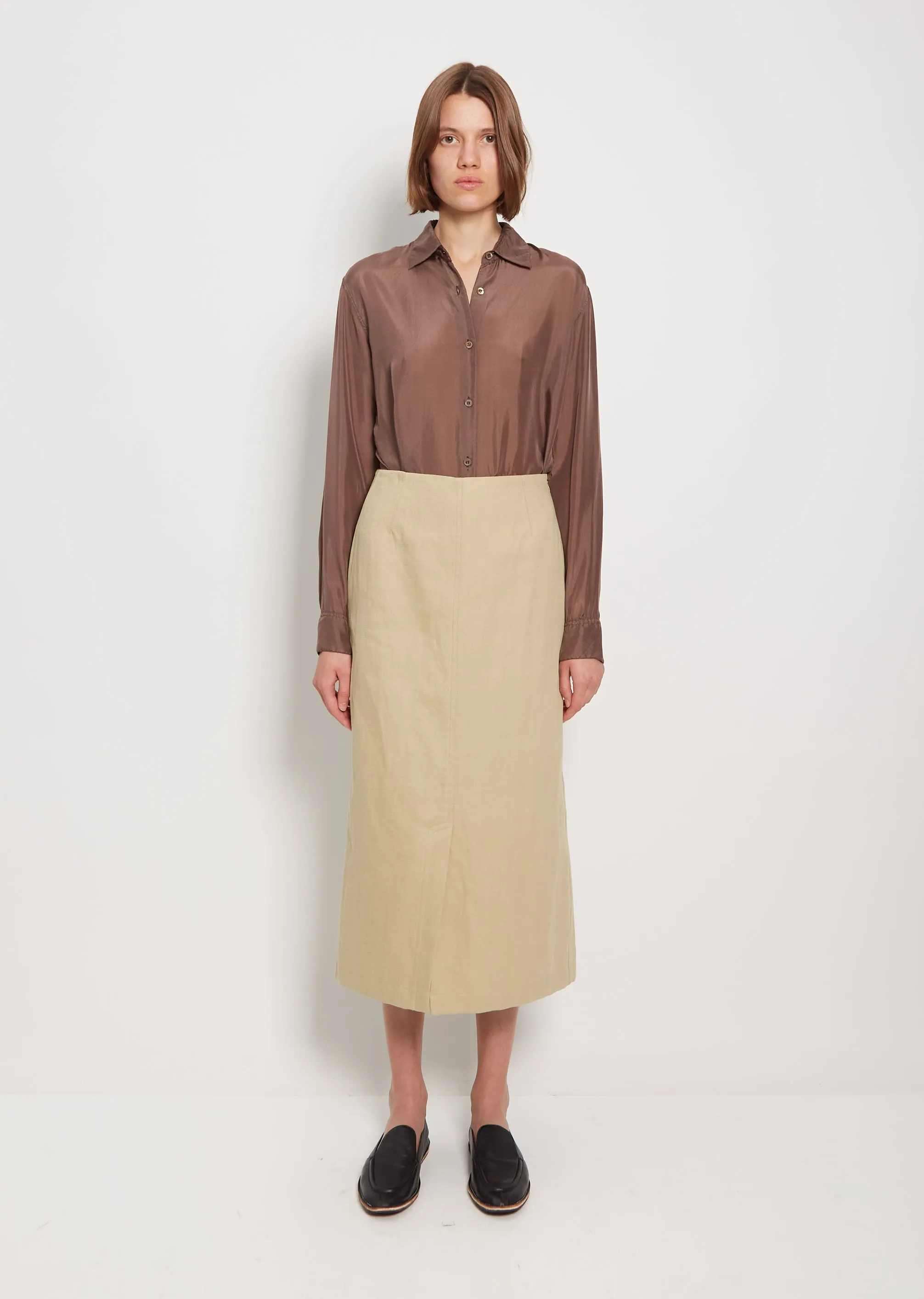 Sheelams Cotton Linen Skirt sold by La Garconne