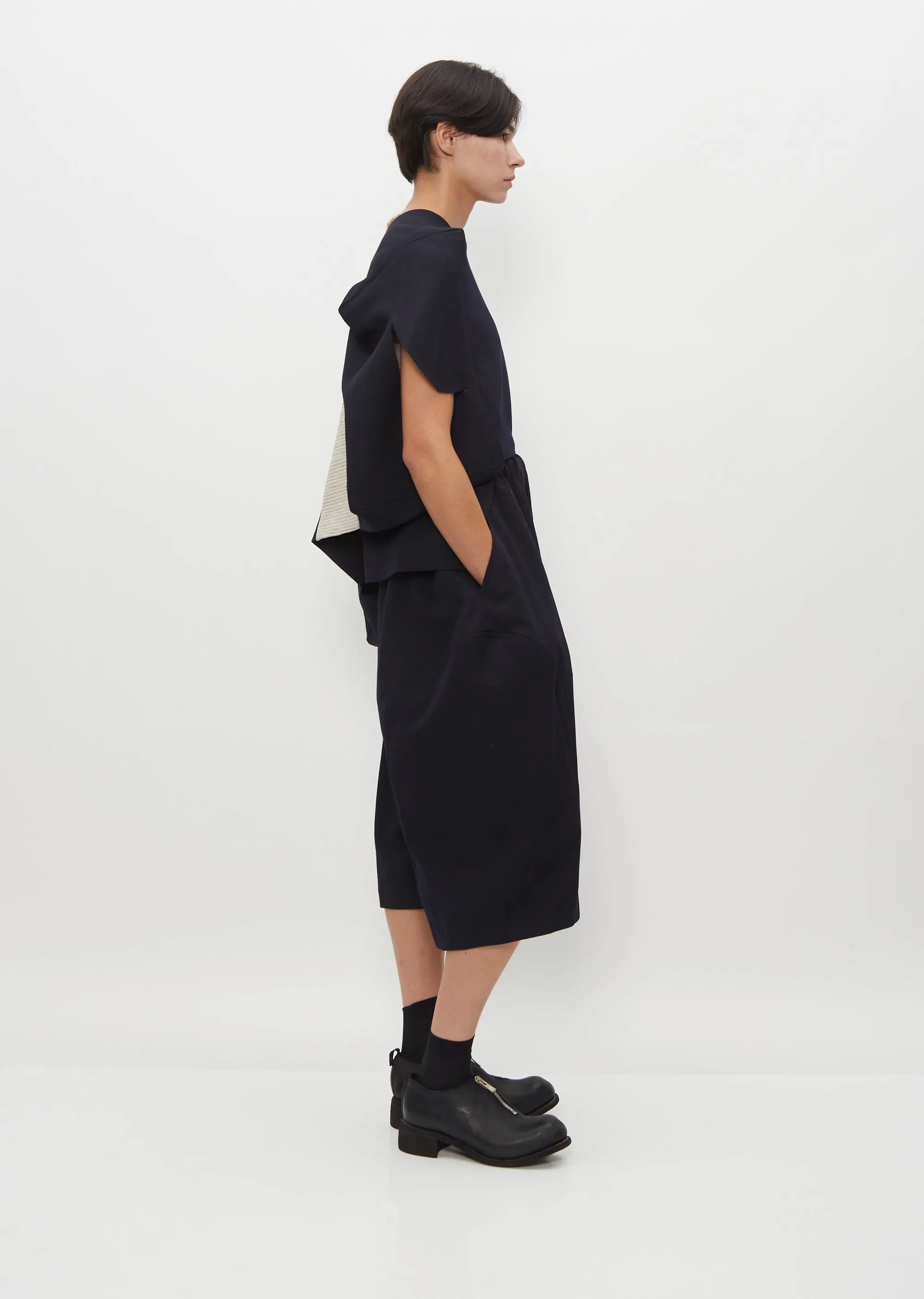 Wide Leg Cropped Gabardine Pants sold by La Garconne product image thumbnail 3