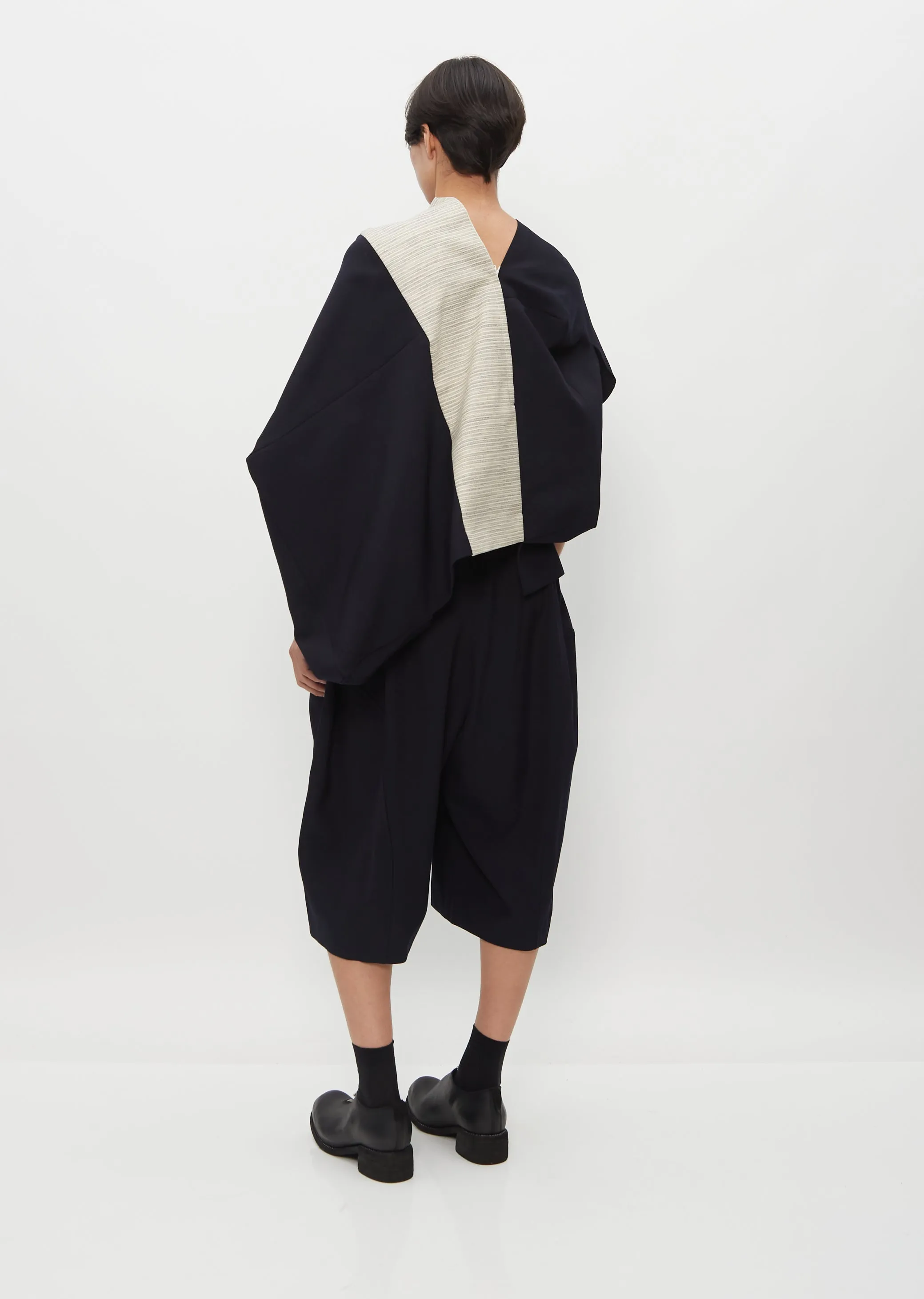 Wide Leg Cropped Gabardine Pants sold by La Garconne product image thumbnail 4