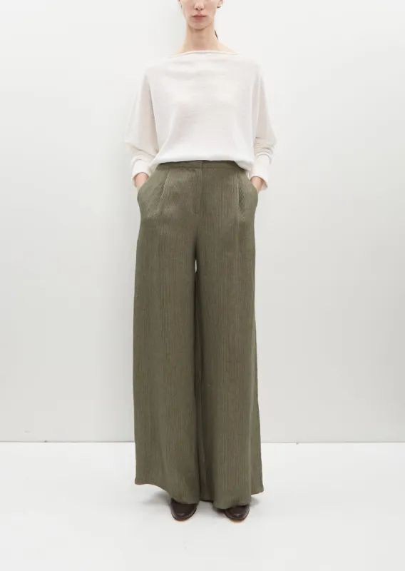 Wave Linen Full Pants sold by La Garconne