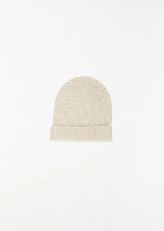 Lounge Ribbed Beanie — Bare Undyed sold by La Garconne